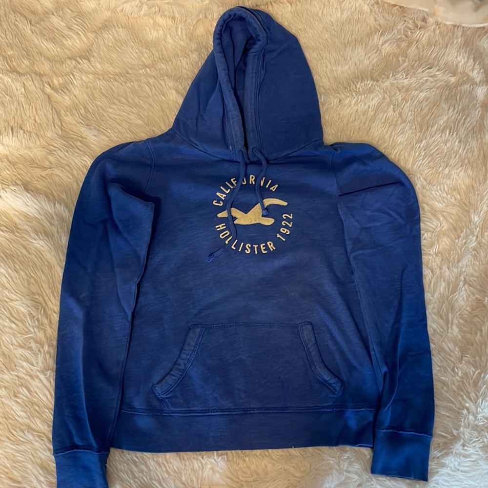 blue hollister hoodie